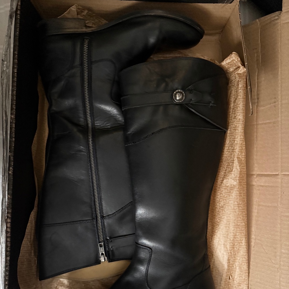 Frye Molly knee high riding boots- Reposhing